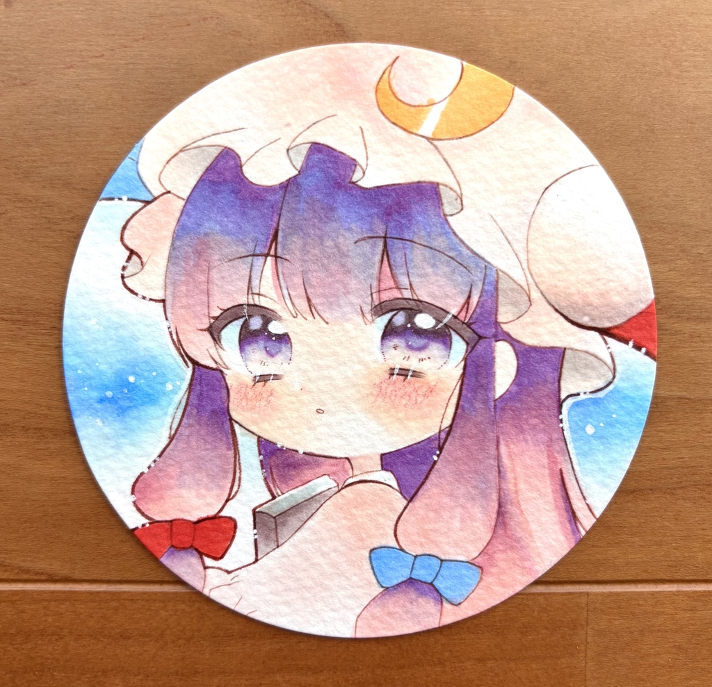 原画 手描きイラスト 東方Project パチュリー