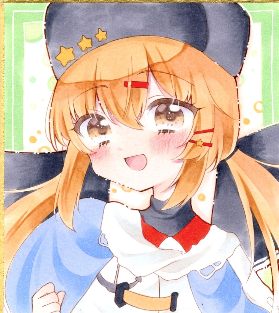 原画 手描きイラスト 艦隊これくしょん ミニ色紙