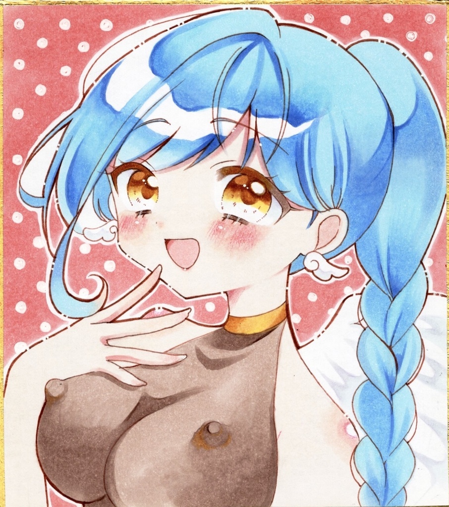原画 手描きイラスト 創作 ポニテエンジェル