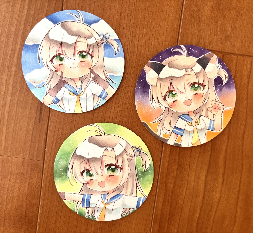 原画 手描きイラスト 艦隊これくしょん まんまる衣笠