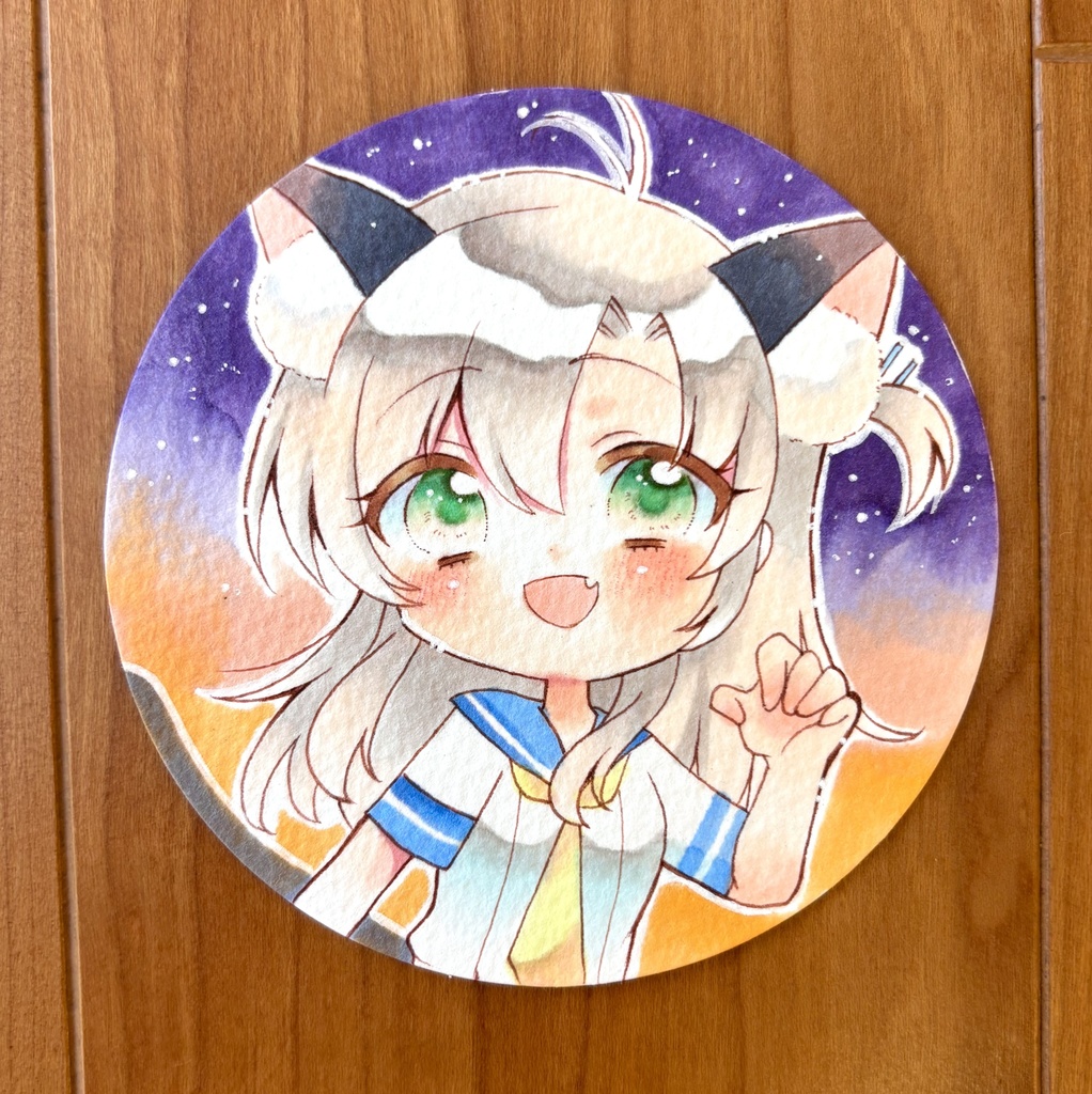 原画 手描きイラスト 艦隊これくしょん まんまる衣笠