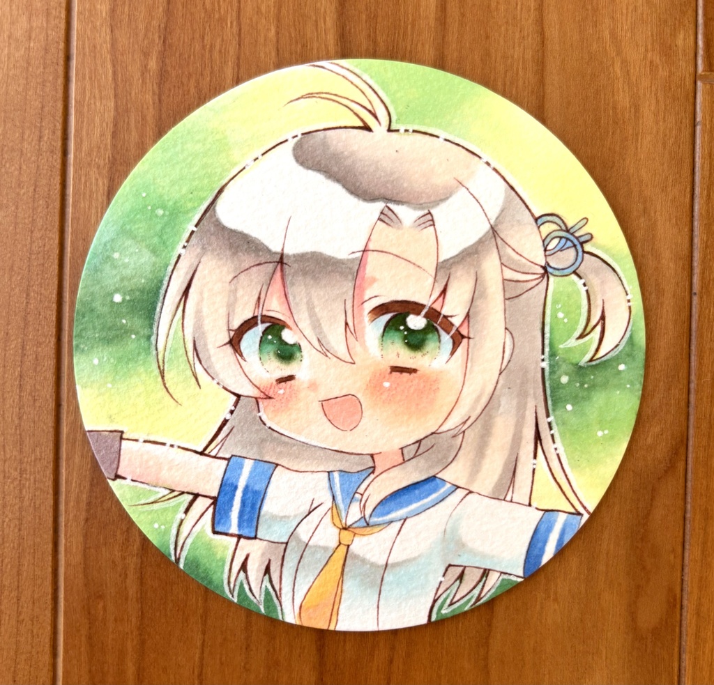 原画 手描きイラスト 艦隊これくしょん まんまる衣笠