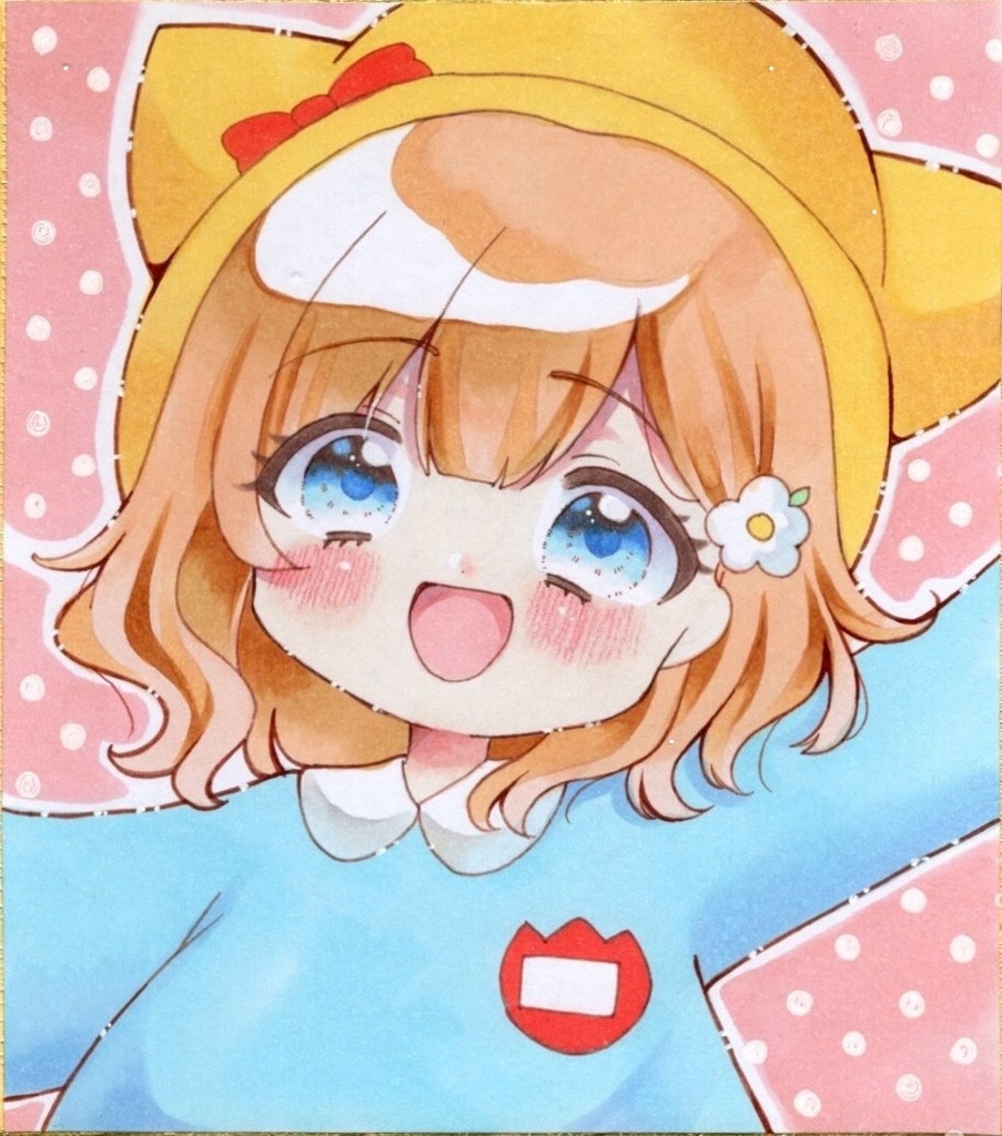 原画 手描きイラスト 幼稚園児 女の子