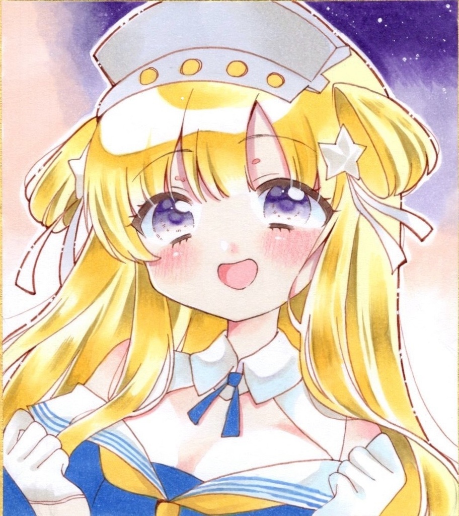 原画 手描きイラスト 艦隊これくしょん フレッチャー