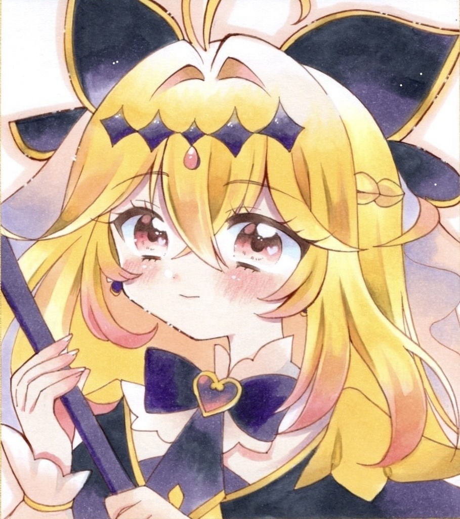 原画 手描きイラスト 名探偵プリキュア  キュアアルカナシャドウ