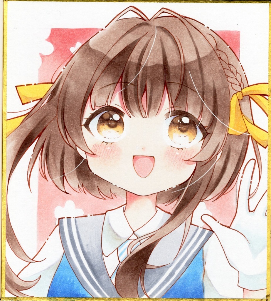 原画　手描きイラスト　艦隊これくしょん　鵜来