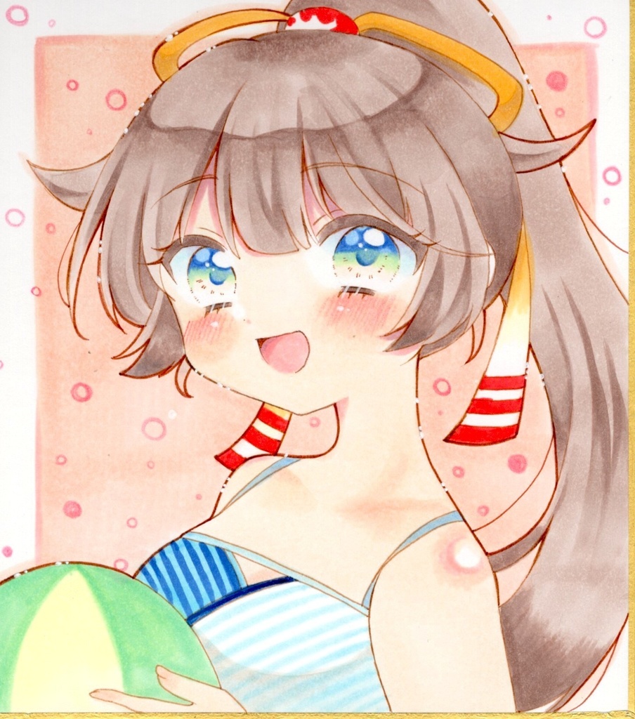 原画　手描きイラスト　艦隊これくしょん　風雲