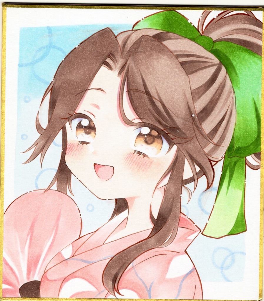 原画　手描きイラスト　艦隊これくしょん　神通