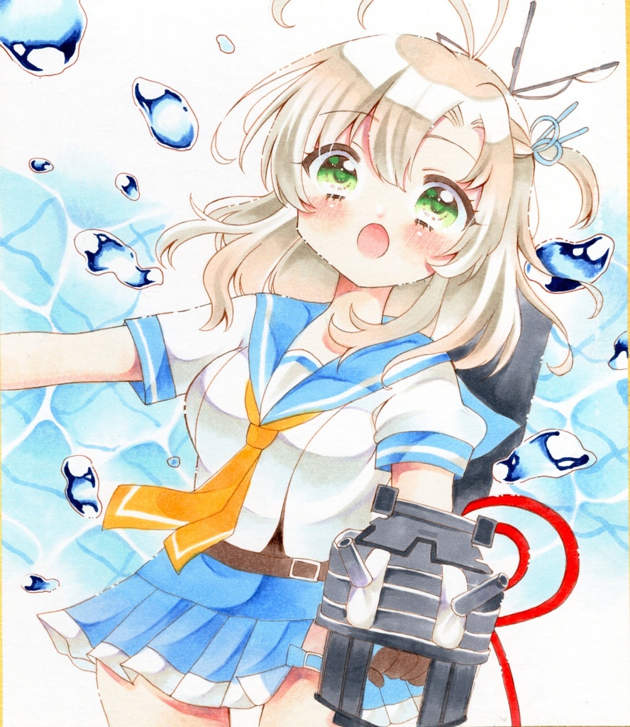 原画 手描きイラスト 艦隊これくしょん 衣笠