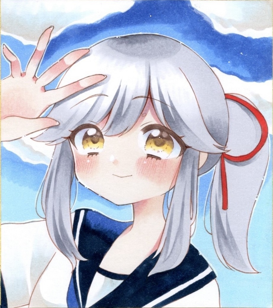 原画 手描きイラスト 艦隊これくしょん 薄雲
