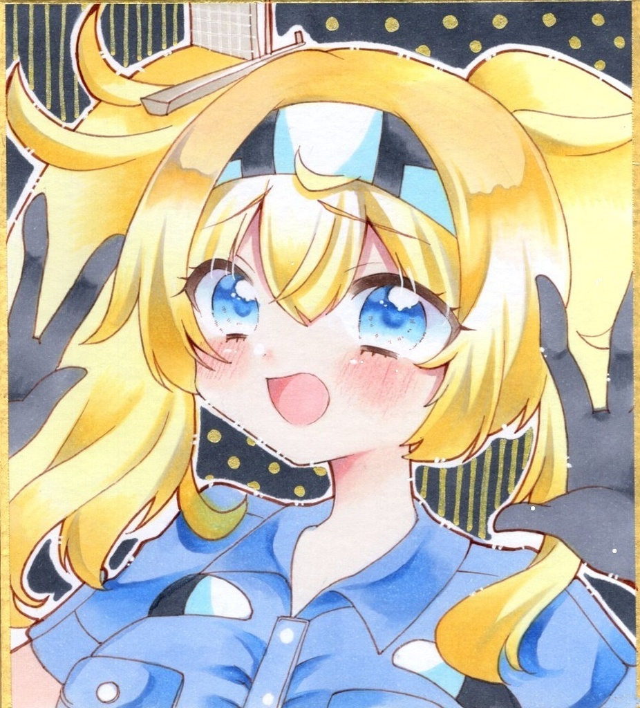 原画 手描きイラスト 艦隊これくしょん ガンビア・ベイ