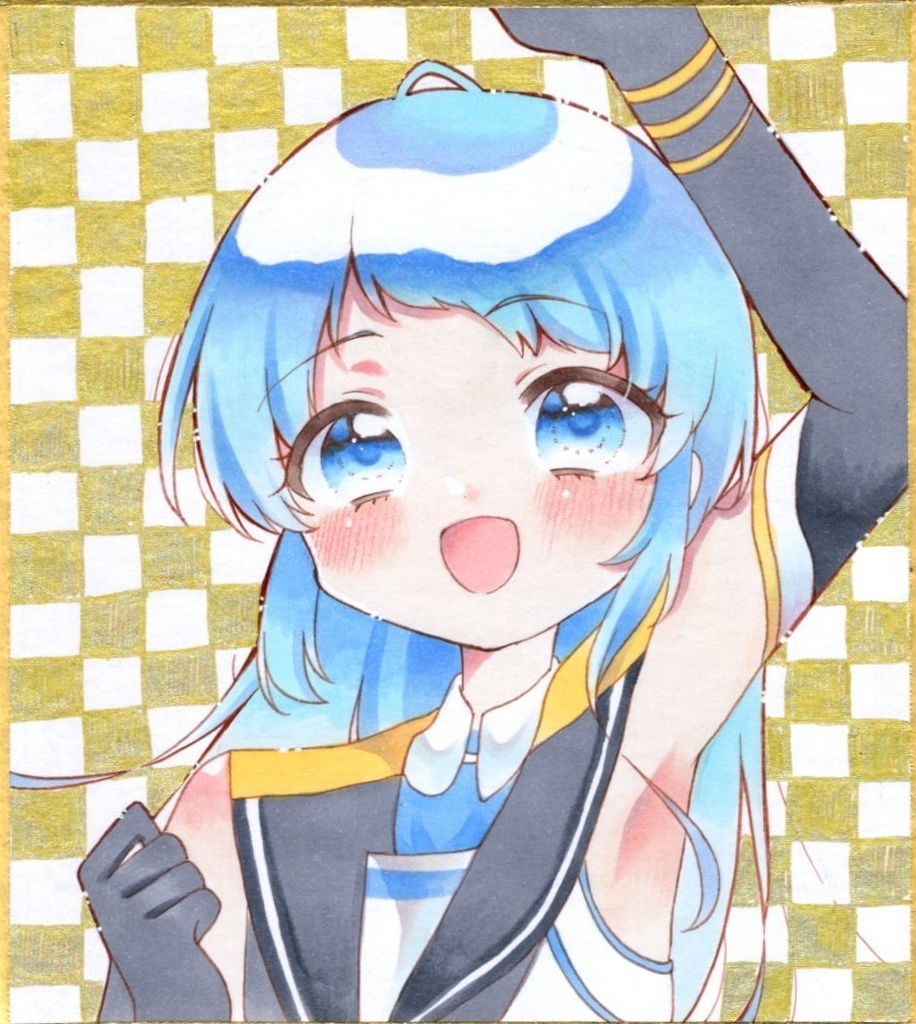 原画 手描きイラスト 艦隊これくしょん 五月雨