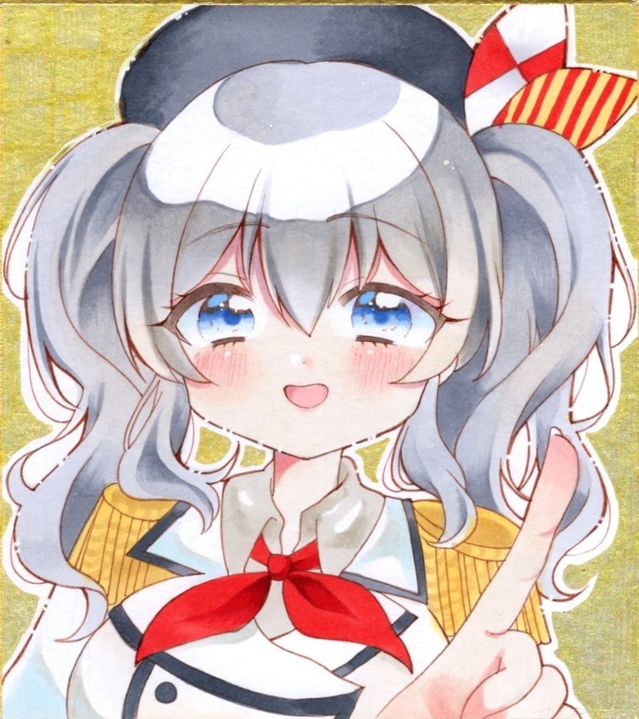 原画 手描きイラスト 艦隊これくしょん 鹿島