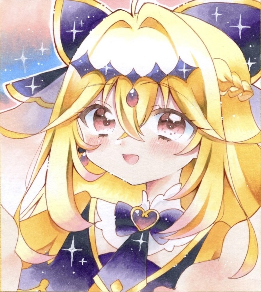 原画 手描きイラスト 名探偵プリキュア キュアアルカナ･シャドウ