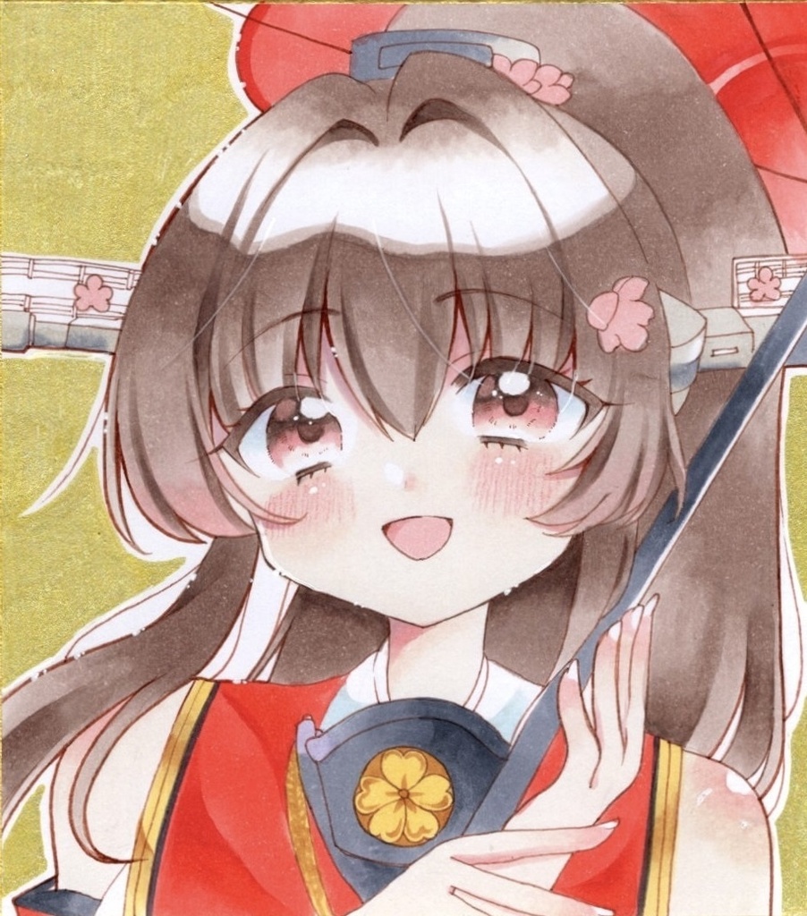 原画 手描きイラスト 艦隊これくしょん 大和