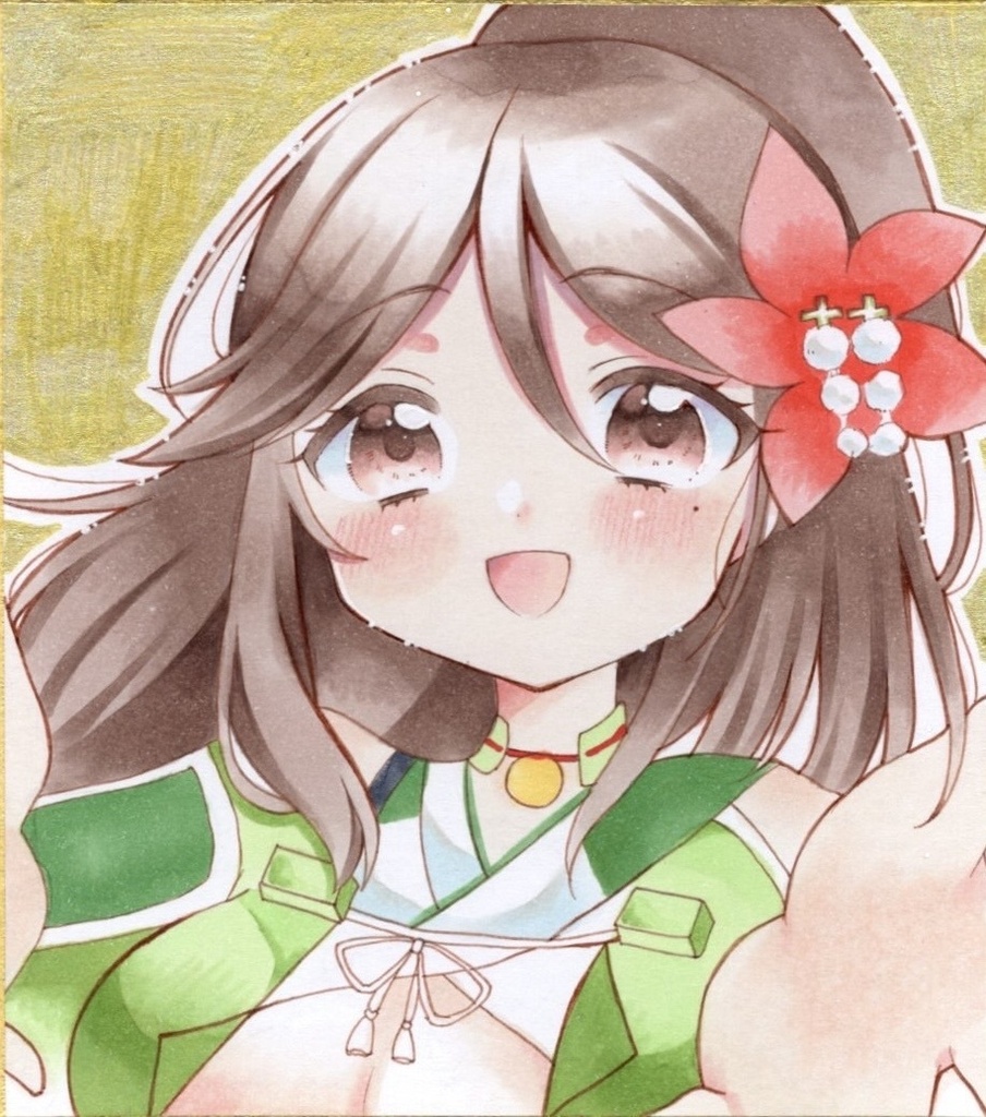原画 手描きイラスト 艦隊これくしょん 天城