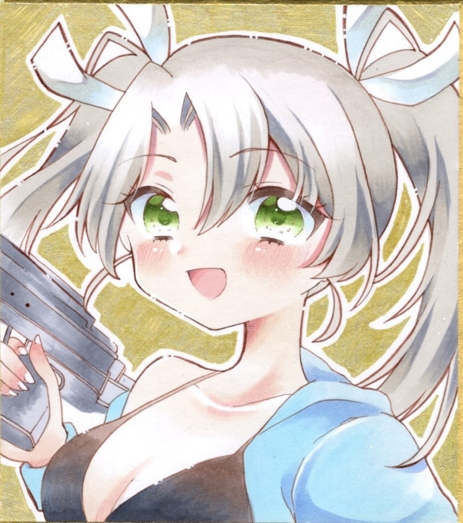原画 手描きイラスト 艦隊これくしょん 水着瑞鶴