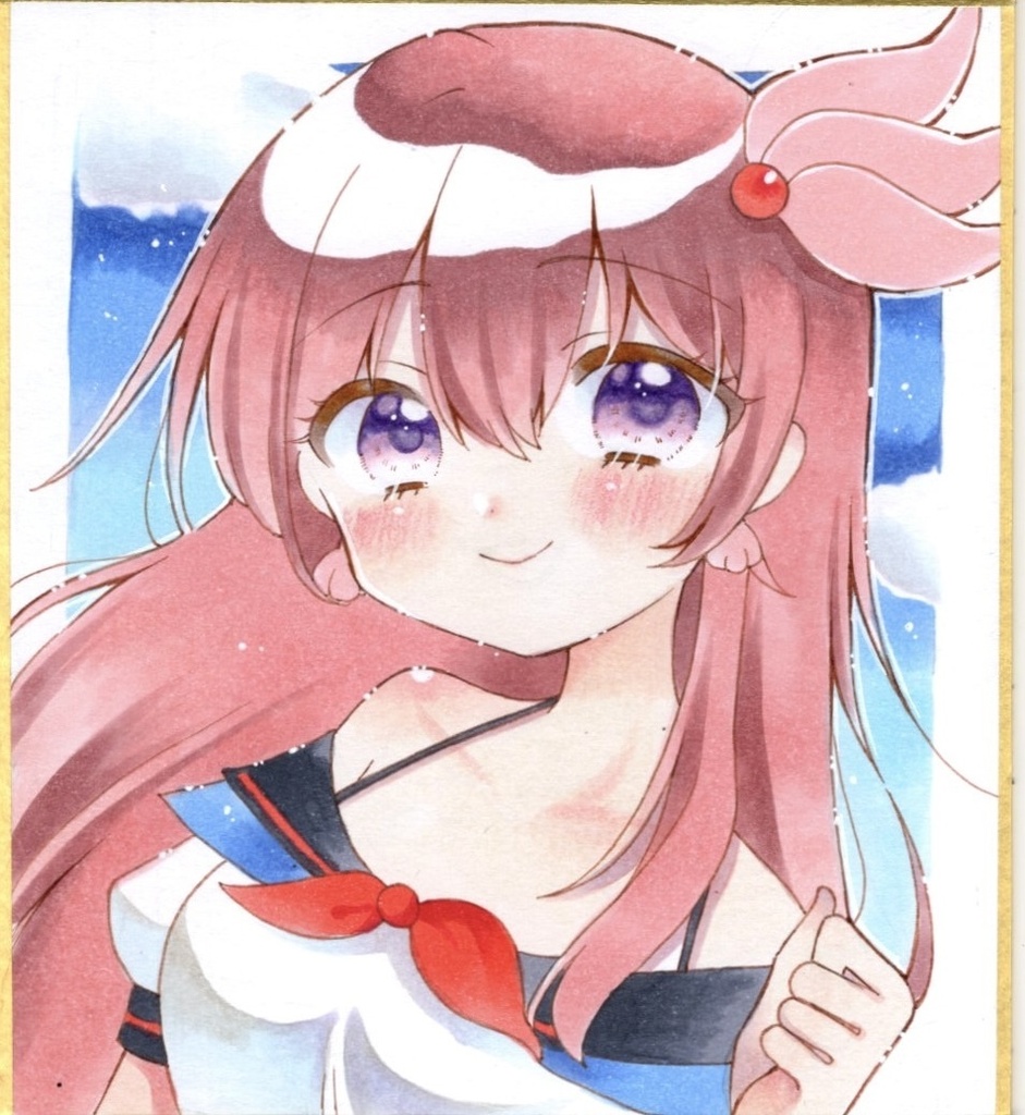 原画 手描きイラスト 艦隊これくしょん 如月