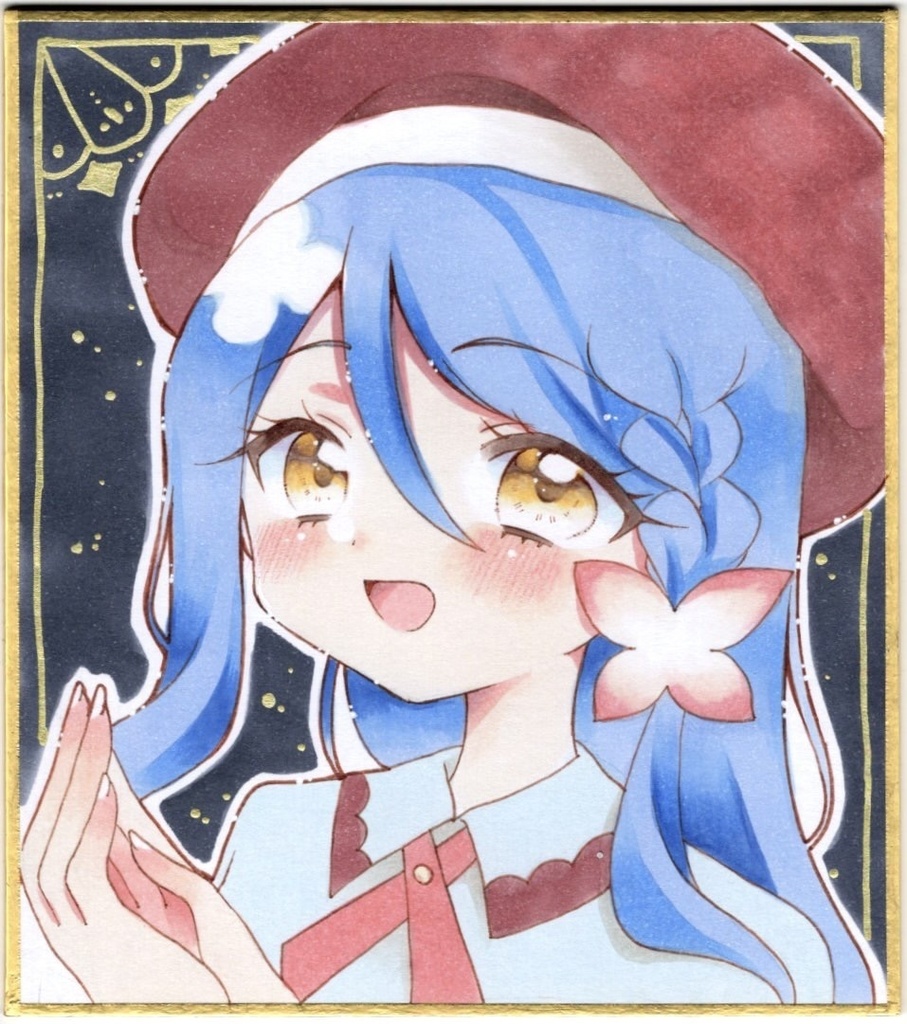 原画 手描きイラスト 名探偵プリキュア 帆羽くれあ キュアエクレール