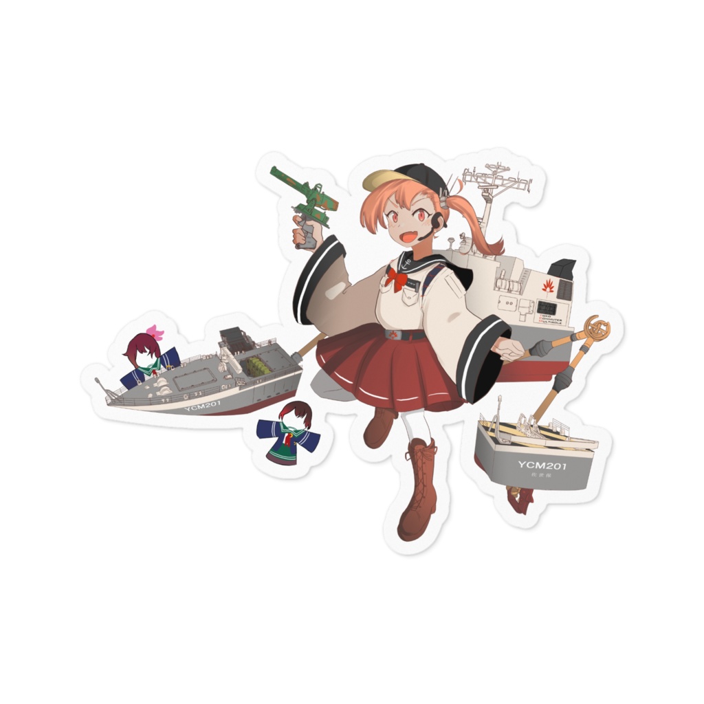 【試製】YCM201号 擬人化 ステッカー