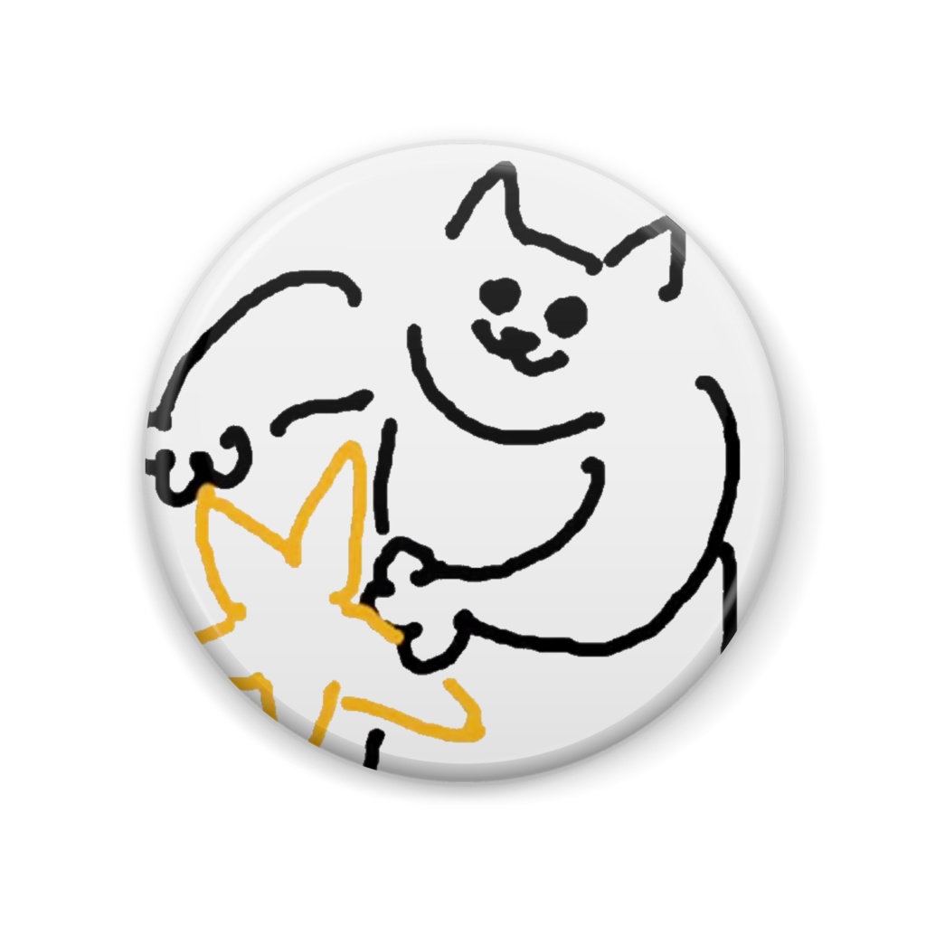 『星をつかむ猫』缶バッチ