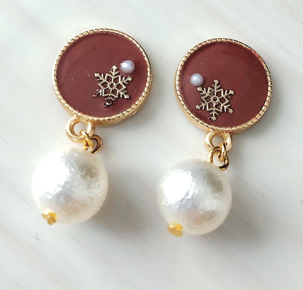轟焦凍 コットンパールピアスorイヤリング