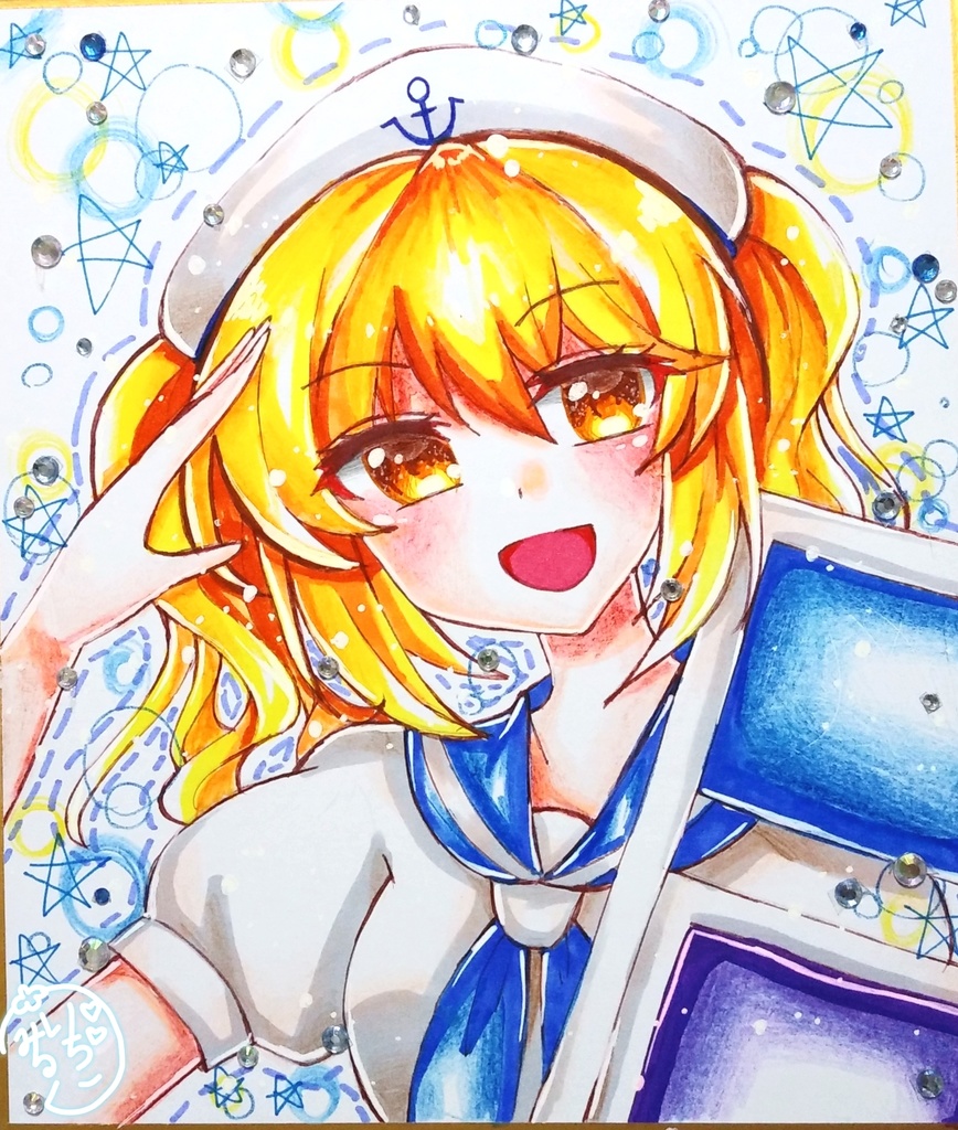 東方project 東方旧作 北白河ちゆり 中色紙 星屑香水瓶 Booth