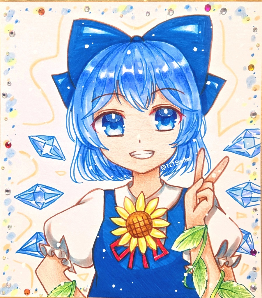 【東方Project】夏チルノ　大色紙