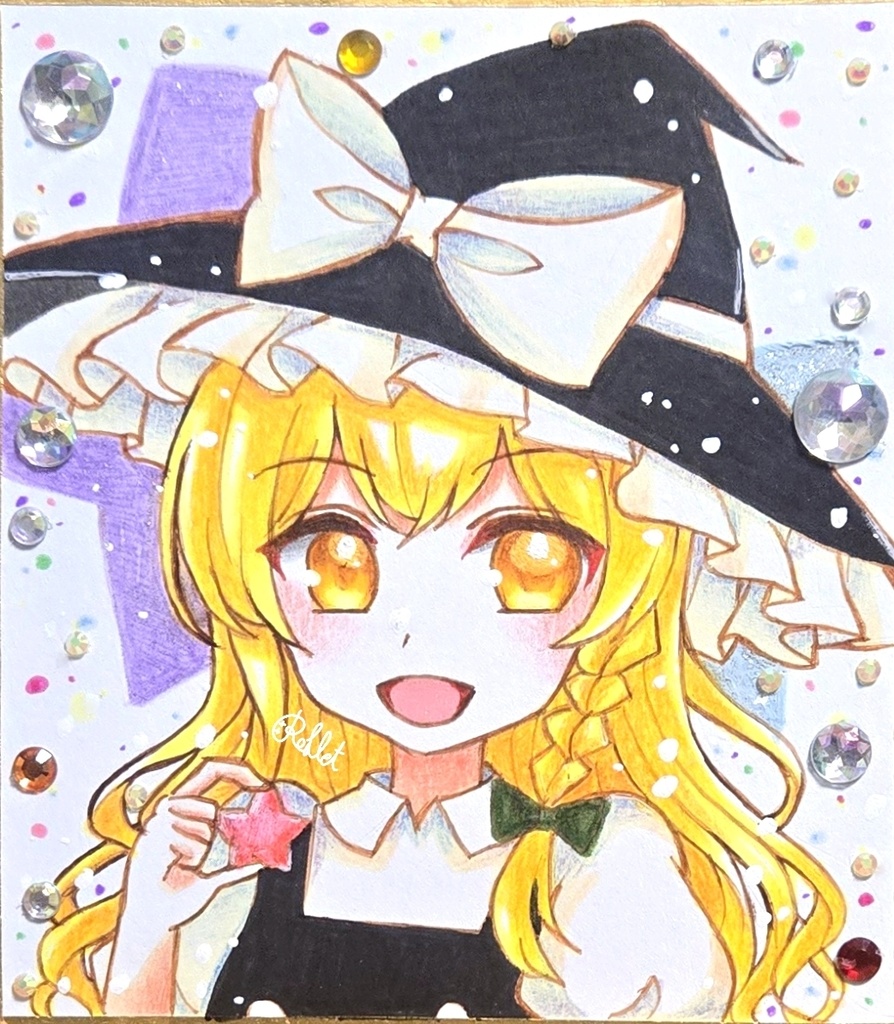 【東方project】霧雨魔理沙 小色紙