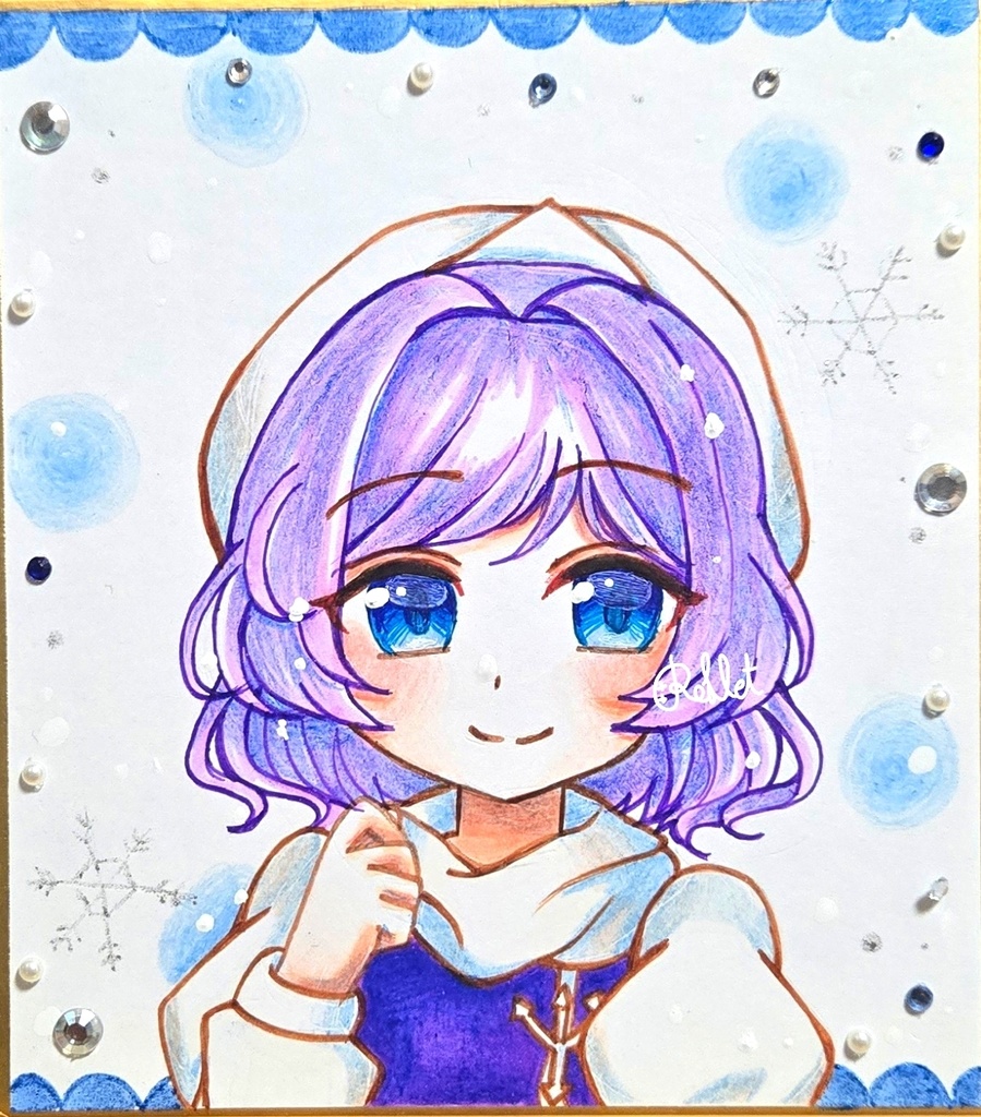 【東方project】レティ・ホワイトロック　小色紙