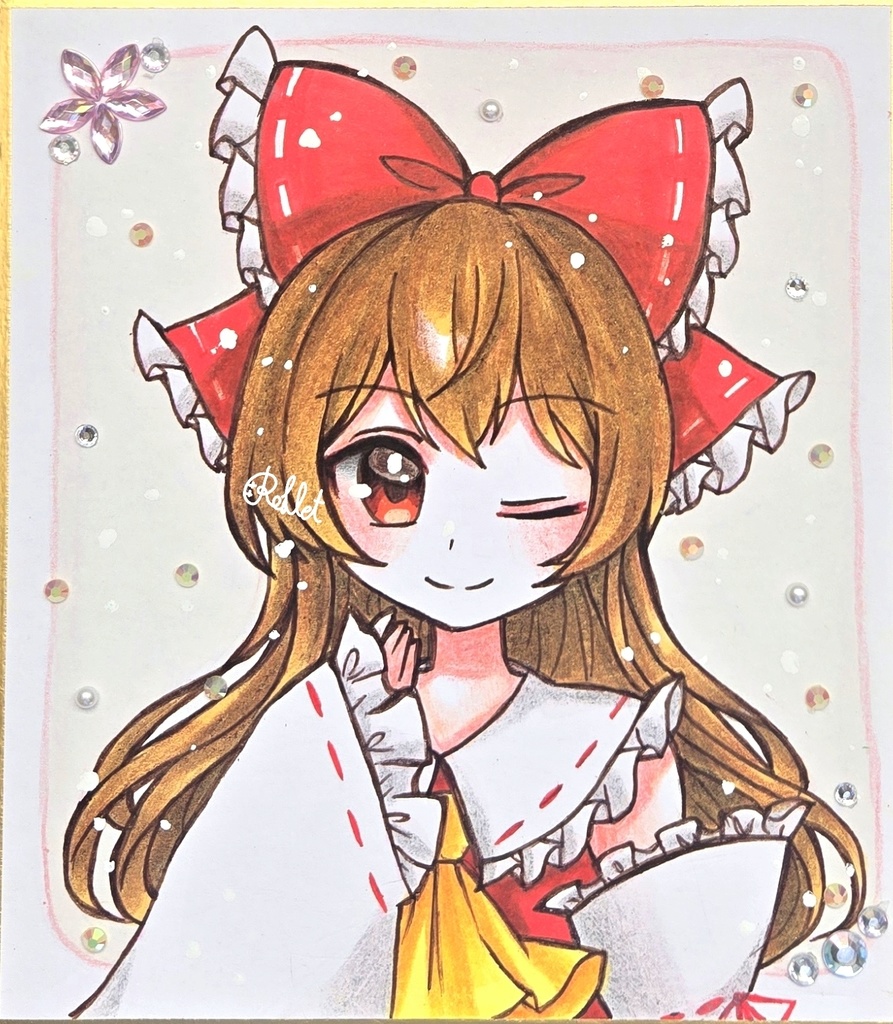 【東方Project】博麗霊夢　小色紙