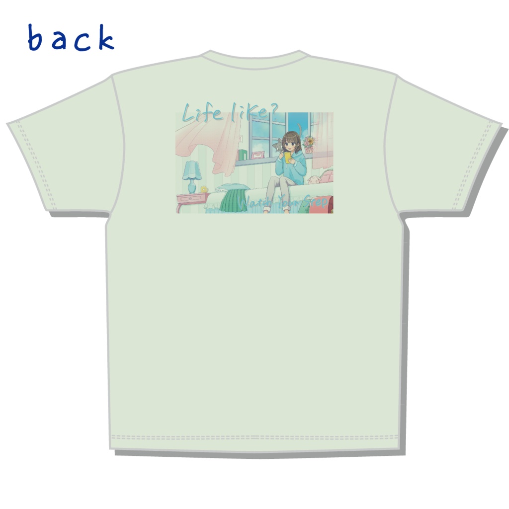 『 Life like? 』ビックシルエットTシャツ(送料分値引き価格)