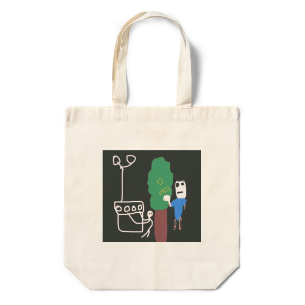 手鏡マイケル(薄いエコバッグ)