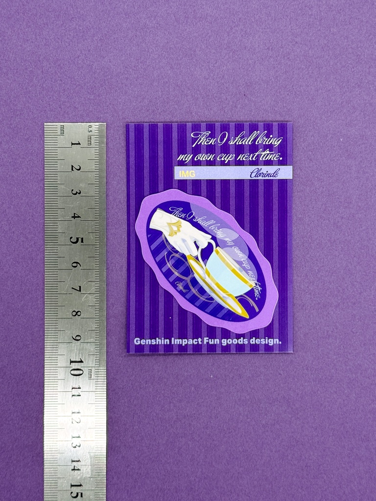 【原神・クロリンデ】イメージアクキー&ステッカー