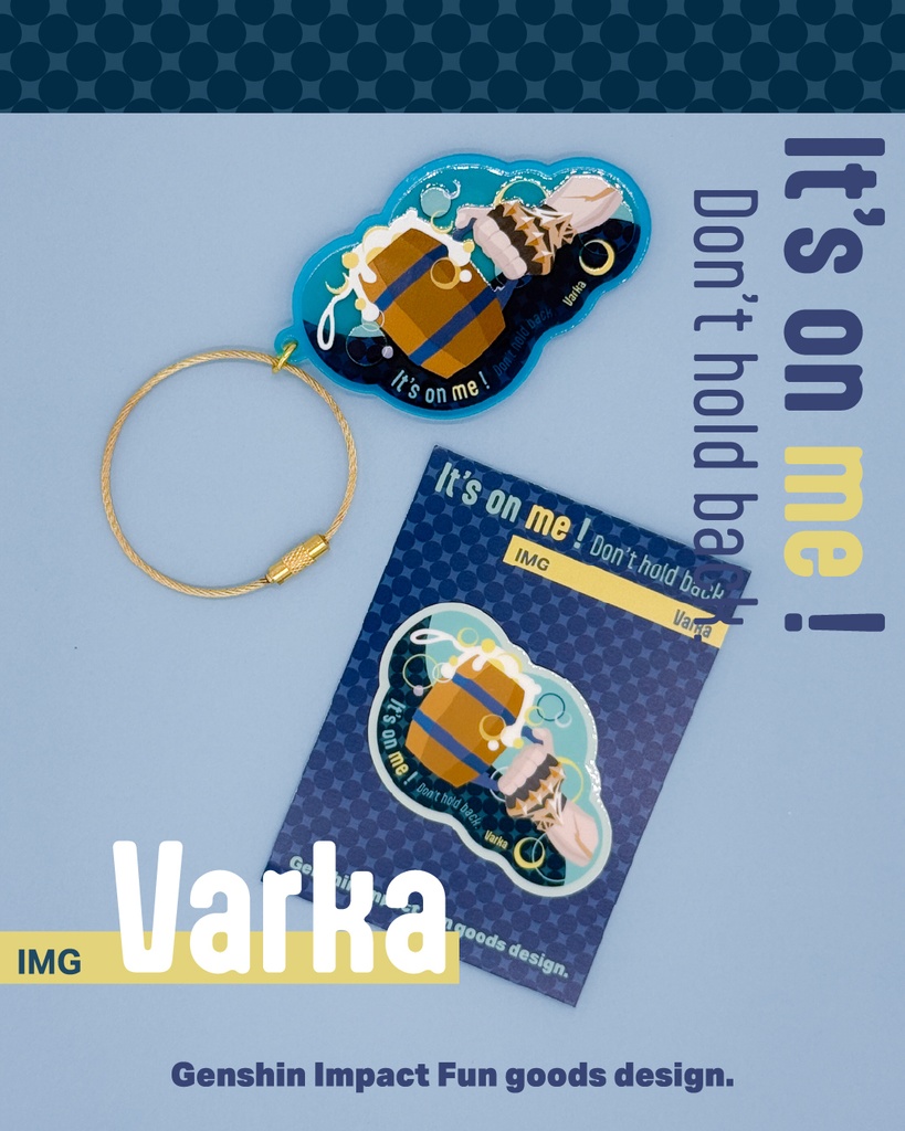 【原神・ファルカ】イメージアクキー＆ステッカー