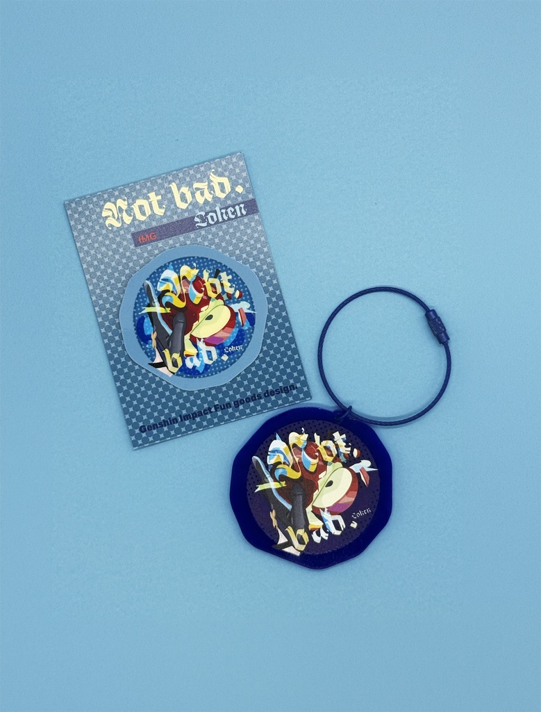 【原神・ローエン】イメージアクキー&ステッカー
