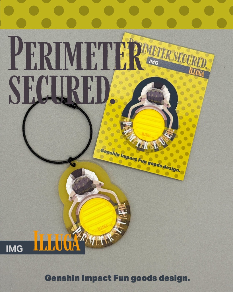 【原神・イルーガ】イメージアクキー&ステッカー