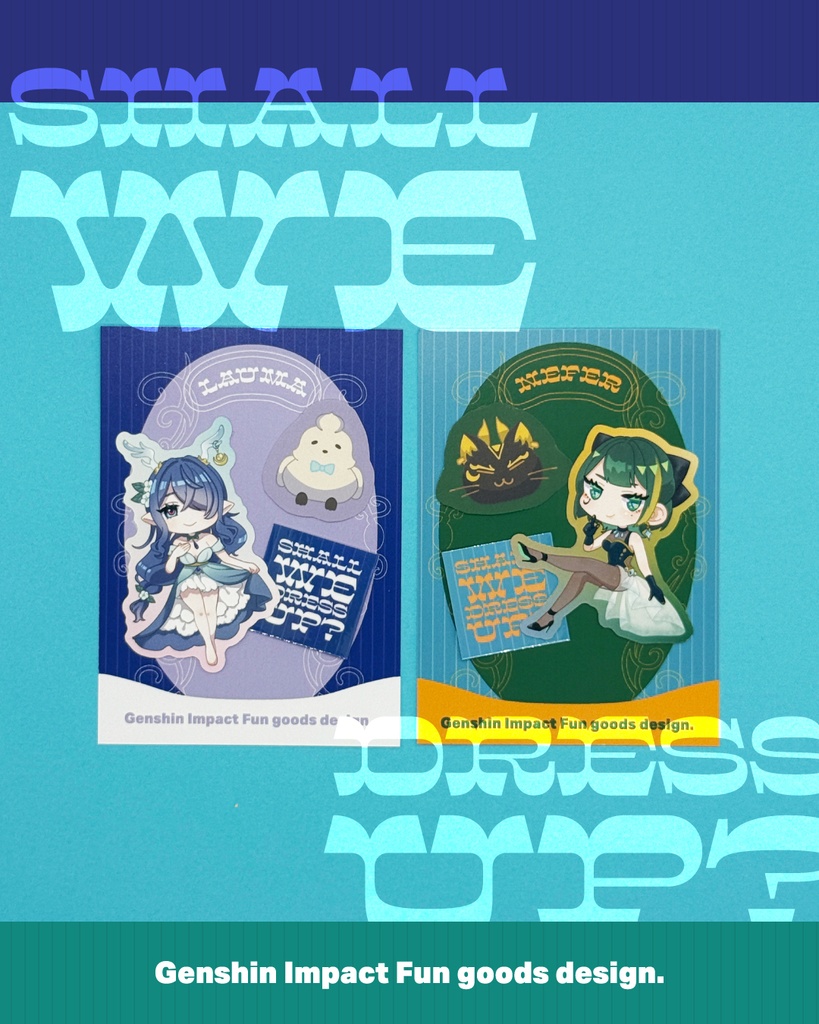 【原神】ステッカーセット《月開花ガールズ》
