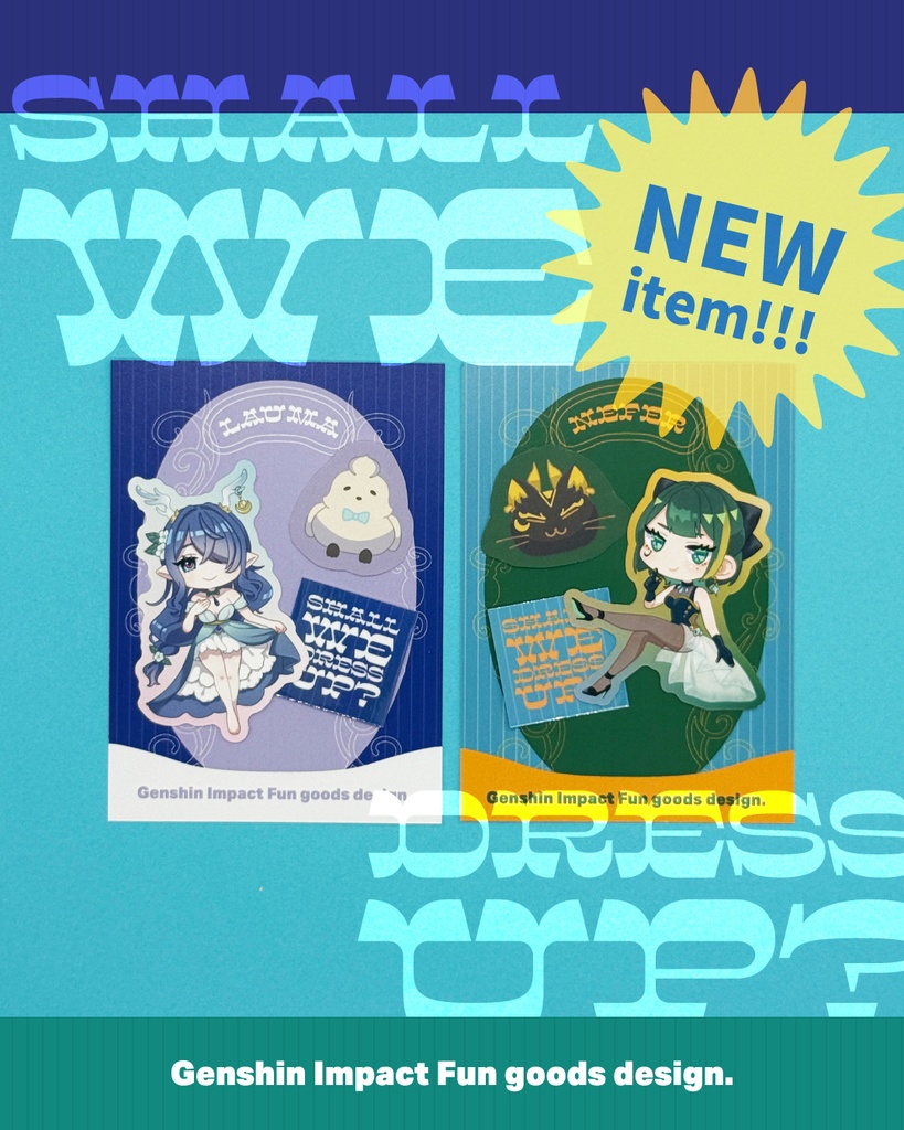 【原神】ステッカーセット《月開花ガールズ》