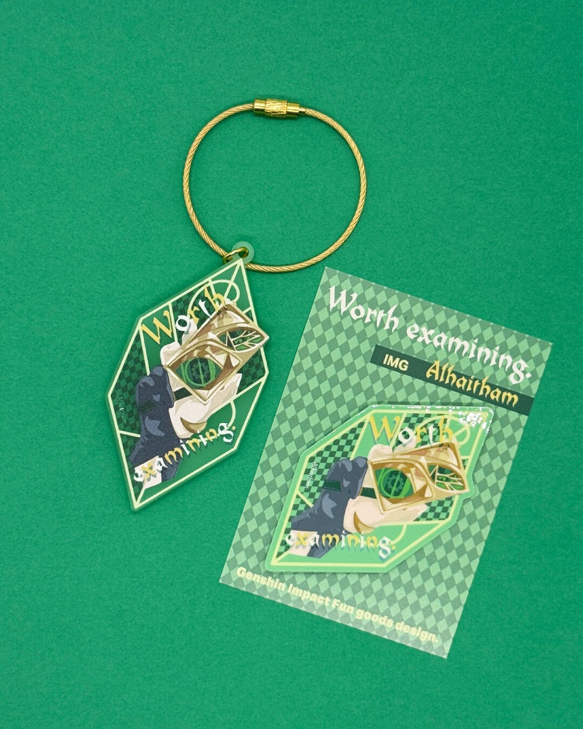 【原神・アルハイゼン】イメージアクキー&ステッカー