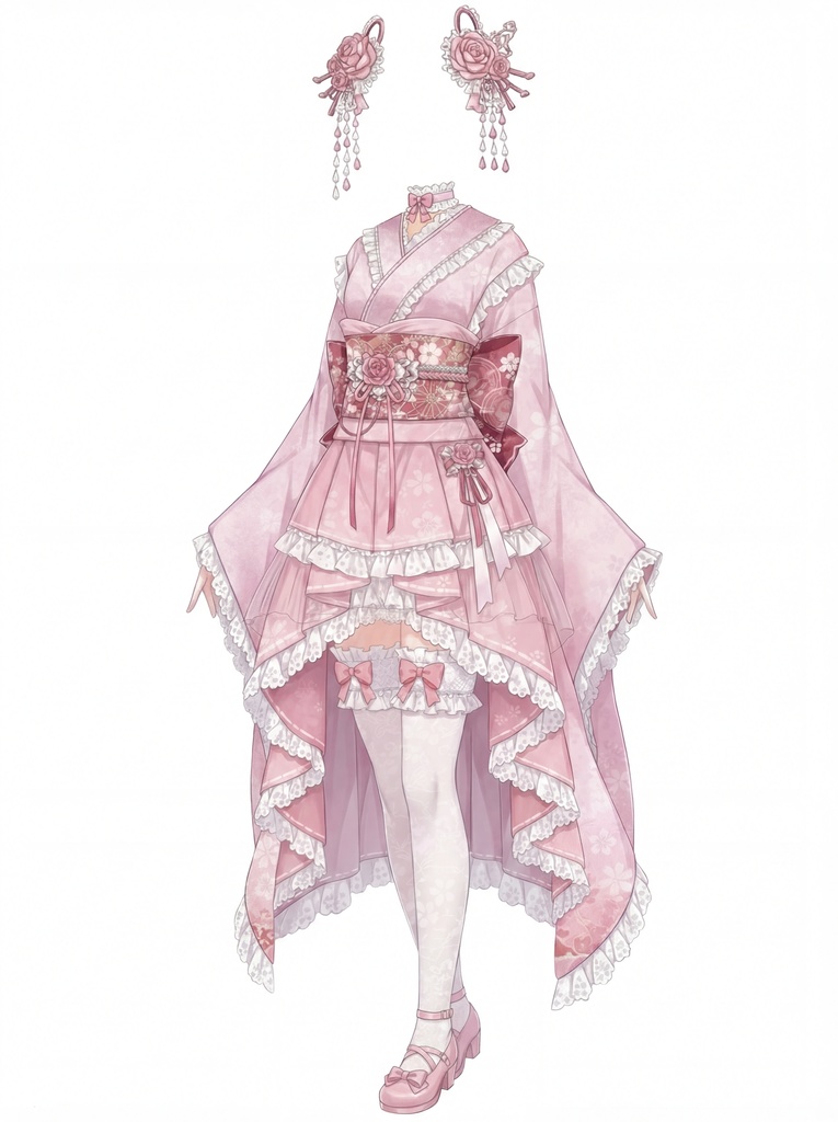 ゴス着物白（なし）