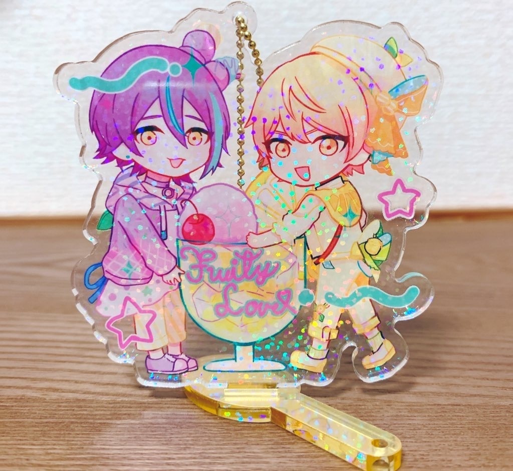 アイスレモンアクリルスタンドキーホルダー