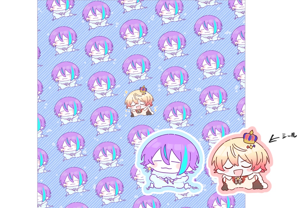 クラゲ王ハンカチ（シール付き）