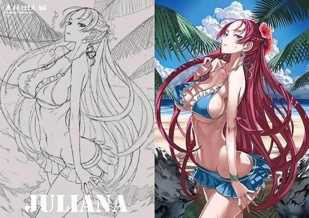 【本庄雷太展】戦場のヴァルキュリア 水着クリアファイルセット【再販】