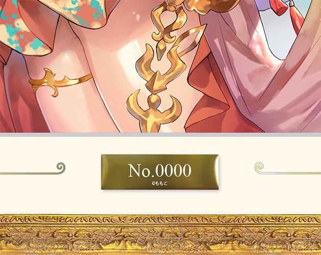 キャラファイングラフ ももこ氏オリジナルイラスト 「手のひらの踊り子」