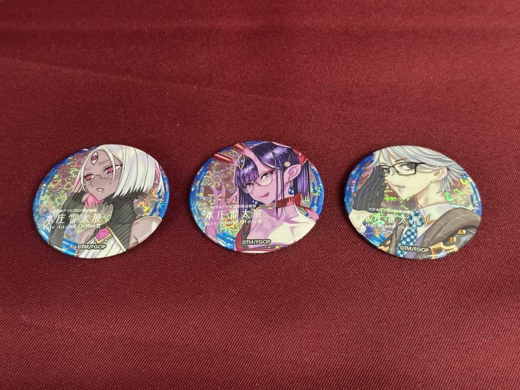 【マチアソビ★2025秋】FGO きらきら缶バッジ
