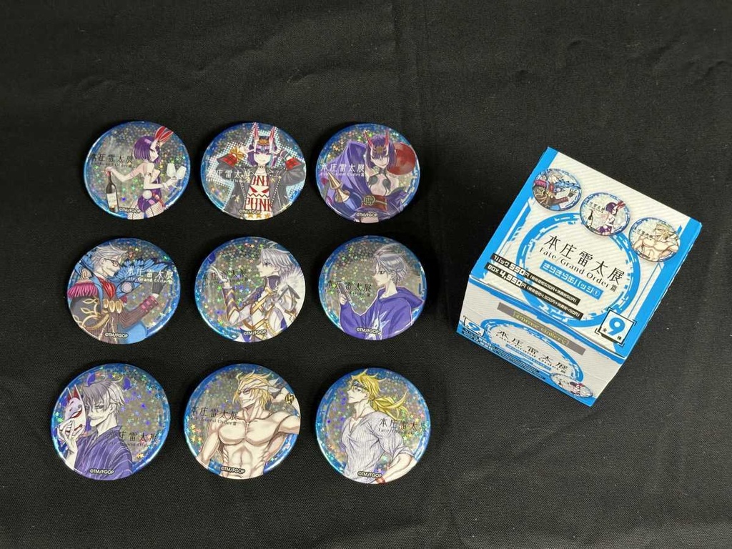 【本庄雷太展】FGO きらきら缶バッジ(BOX)①【FGO篇1期】