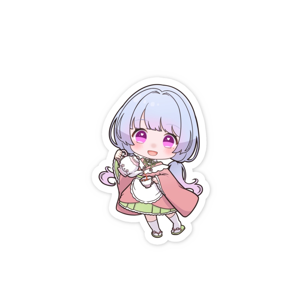 お茶の子ステッカー