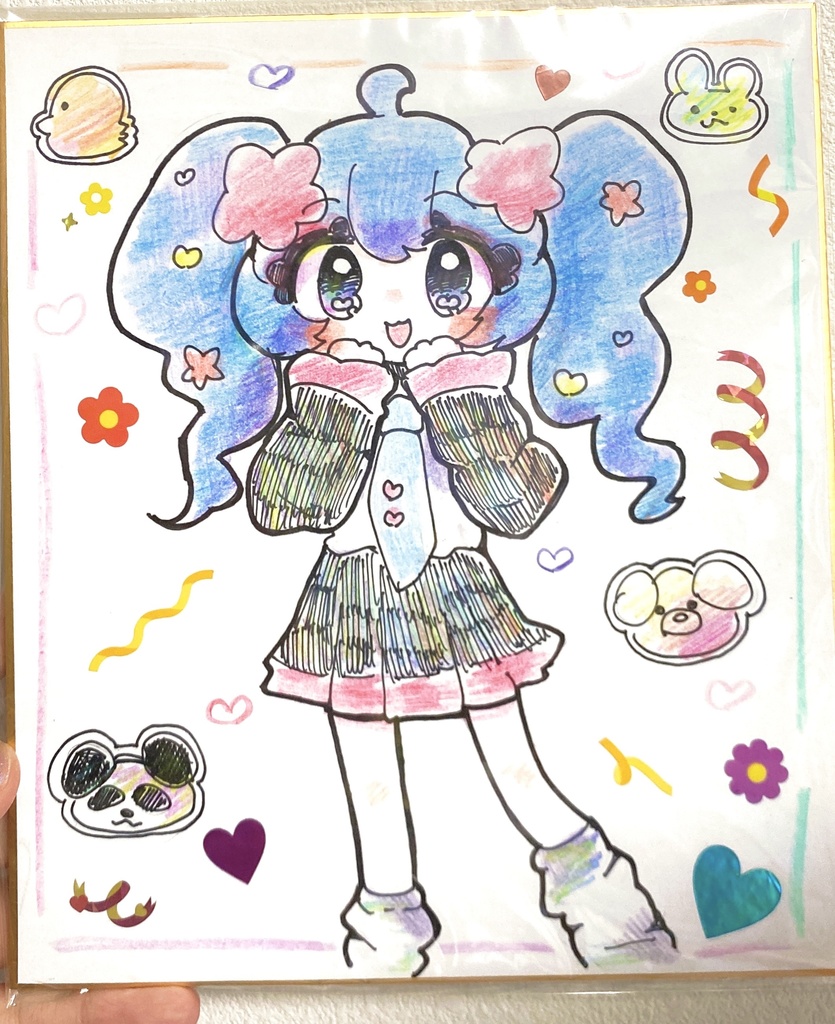 【一点物】おミクちゃん色紙