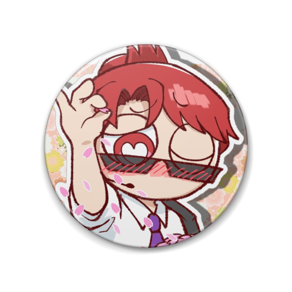 アニジャ春缶バッジ